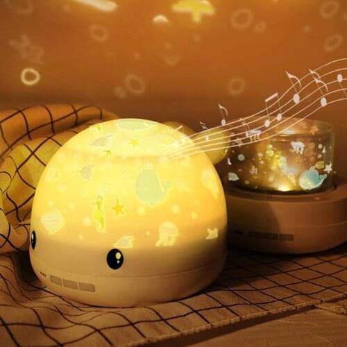 3 Styles Good Rechargeable Singing Projection Lamp Lightweight LED Light Detachable for Dorm