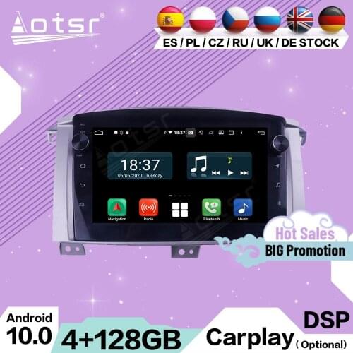 4+128G Carplay Multimedia Stereo Android For Toyota Land Cruiser LC100 2002 2003 2004 2005 2006 2007 GPS Navi Receiver Head Unit