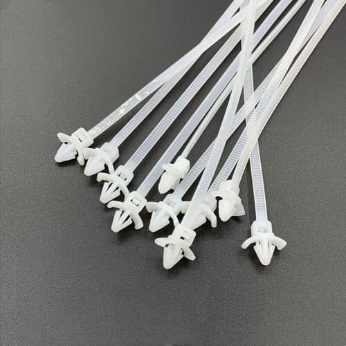 3*100 4*150MM White push mount Nylon Cable Ties