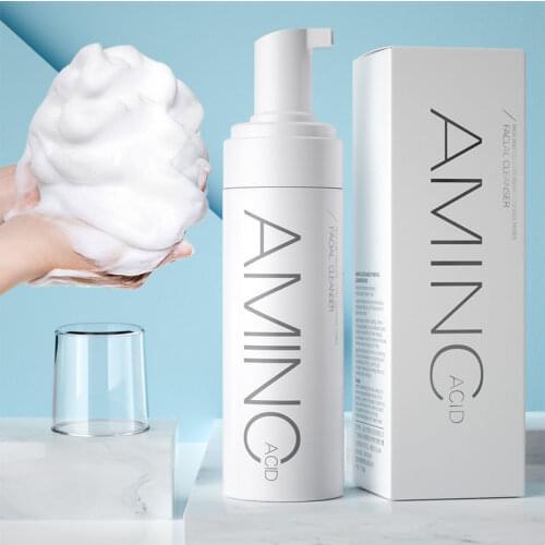 Amino Acid Cleansing Mousse Moisturizing Oil Control Deep Cleaning Facial Cleanser Foam Brighten Skin Colour Skin Care Products