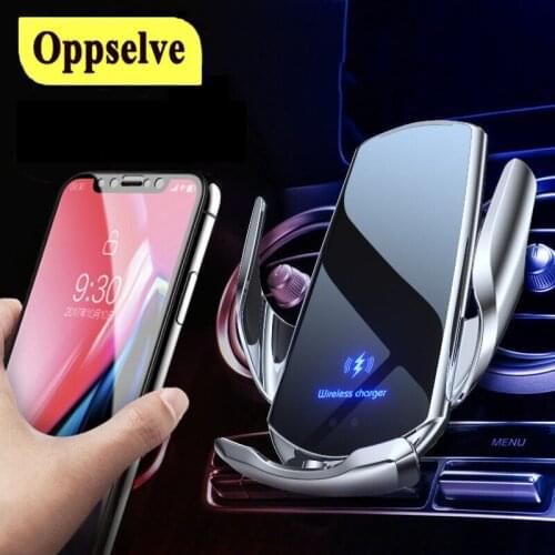 Automatic 10W Qi Car Wireless Charger for iPhone 13 12 11 XS XR X 8 Samsung S21 Huawei Xiaomi Infrared Sensor GPS Phone Holder