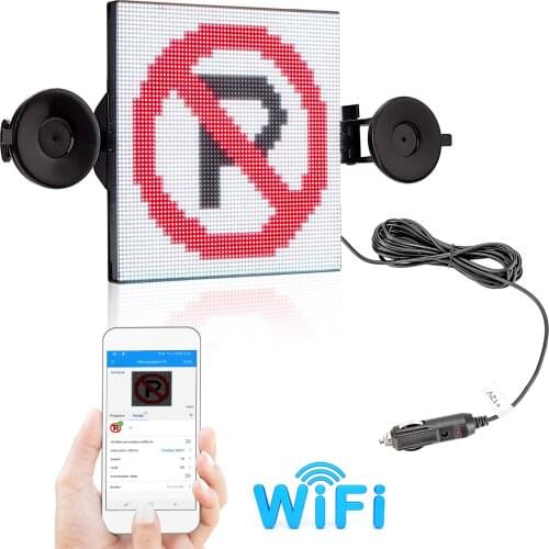 Car LED Display Screen Wifi App control Programmable LED Display Board Multi-function LED screen for Car