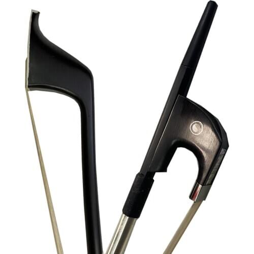 Free Shipping New high quality 1 pc 3/4 ,1/2,1/4,1/8Carbon fiber double bass bow German style white horse hair