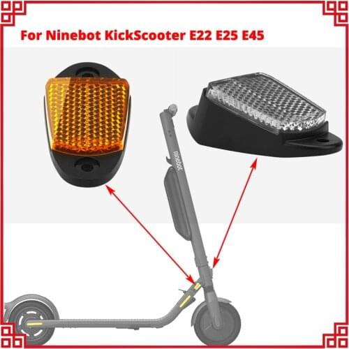 E22E Front Reflective Lens Scooter Road Automatic Warning Side Reflectors For Ninebot E22 E25 E45 Electric Scooter Accessories