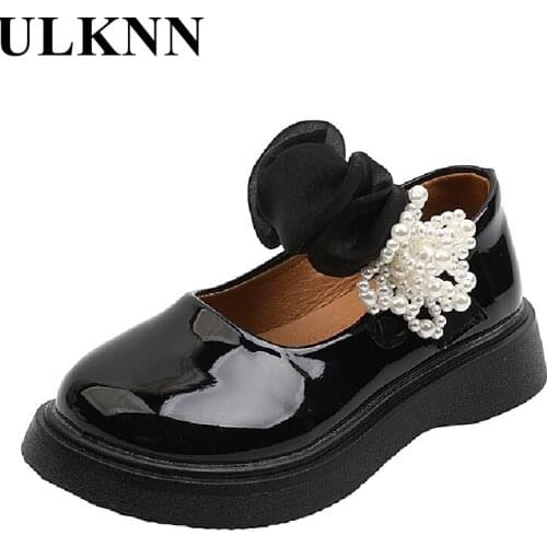 ULKNN Children Water-proof Leather Shoes Kids Fashion Princess Sandals Baby Girl Flats Slip Party Wedding Mary Jane Shoes Sweet