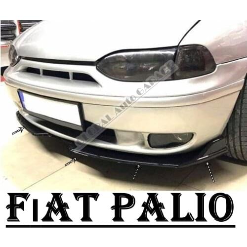 For Fıat PalioFront Bumper Attachment Lip 2010-2020 Piano Glossy Black Splitter Diffuser Universal Spoiler Bumper Mud Flaps