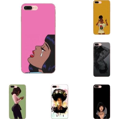 For Xiaomi Mi A1 A2 A3 CC9 CC9E 9T mi10 mi9 mi8 pro lite SE On Sale Black Girl Art Special Offer Vertical