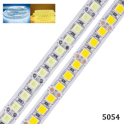 1/2/3/4/5m Flexible LED Strip Light 5054 SMD 120Led/M Waterproof Led Tape DC 12V For Kitchen White Warm White Brighter Than 5050