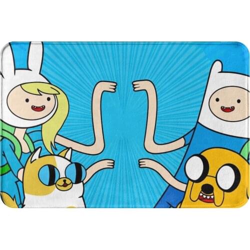 Adventure Time Finn Jake TV Non-slip Doormat Kitchen Mat BMO Hallway Carpet Entrance Door Rug Bedroom Decorative