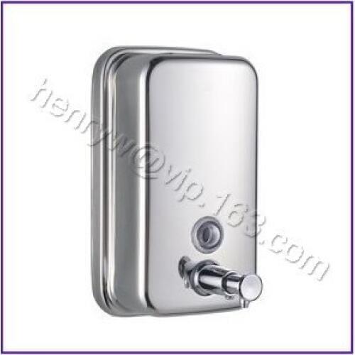 L15209 - Luxury 3 Size of Chrome Color Steel Manual Bathroom Liquid Soap Dispenser