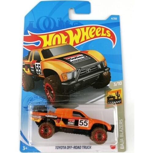 2021-4 Hot Wheels Cars TOYOTA OFF-ROAD TRUCK 1/64 Metal Diecast Model Cars Kids Toys Gift