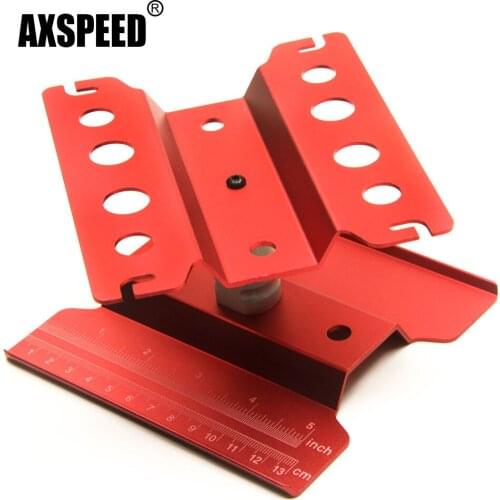 AXSPEED Metal Repair Station Work Stand Assembly Platform for Traxxas TRX-4 Axial SCX10 D90 Tamiya HSP 1/10 1/8 RC Crawler Car