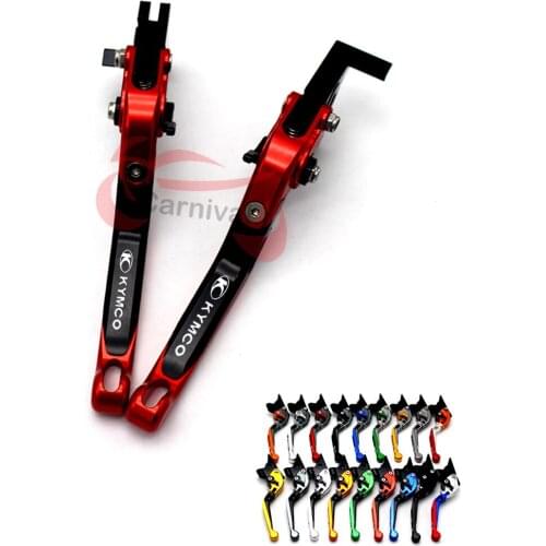 Motorcycle Extendable Folding Aluminum Brake Clutch Levers for KYMCO XCITING 250,300,500,400 in the city center/125/200/300/350
