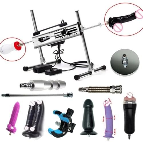 New Upgrade Masturbators Quiet Stable 2 Head Sex Machine Toys for Women Men Couples Support 2 People Dildo Attachements Sextoys