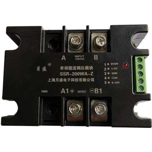 Single-phase Rectifier Voltage Regulator Module 60A Analog Input: 4-20MA, 0-10V, 1-5V, 10K Potentiometer