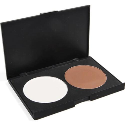Press Powder 1 Pcs Two-color Makeup Face Contour Effects Palette-Contour Bronze & Highlight Palette -27