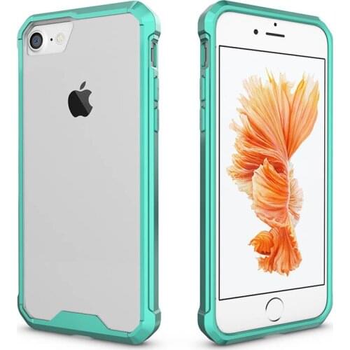 Anti-Shockproof Armor Case For Iphone 7 Dual SIM Clear Back Panel Cover+TPU Crystal Protection Case For Iphone7 Standard Case