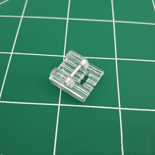 1pcs Clear Plastic 5 Ditches Fold DIY Sewing Walking Foot for Multifunction Sewing Machines Hot Sale Home Sewing Machine Tools