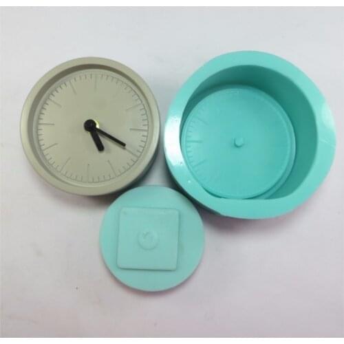 PRZY SN0012 Silicone Clock Mold Cement Concrete Silicone Mold Clay Mold (a Lot 2 Pics) Home Decoration Mold Hand-made Resin