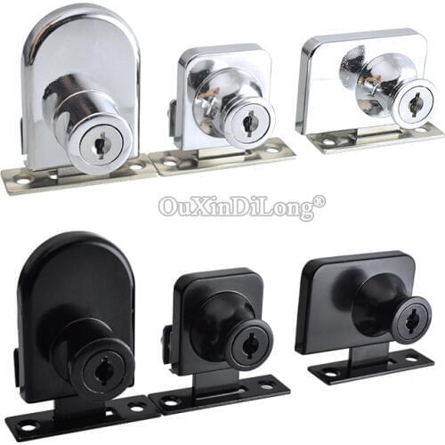 Brand New 10Sets Glass Cabinet Locks Shopping Malls Jewelry Showcase Display Cabinet Door Locks Keys Alike/Keys Different