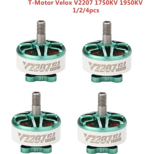 T-Motor Velox V2207 V2 2207 1750KV 1950KV 5-6S / 2550KV 4S Brushless Motor for FPV Racing Drone Quadcopter Freestyle RC Parts