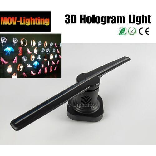 Universal LED Portable Player 3D Holographic Dispaly Fan Unique Hologram