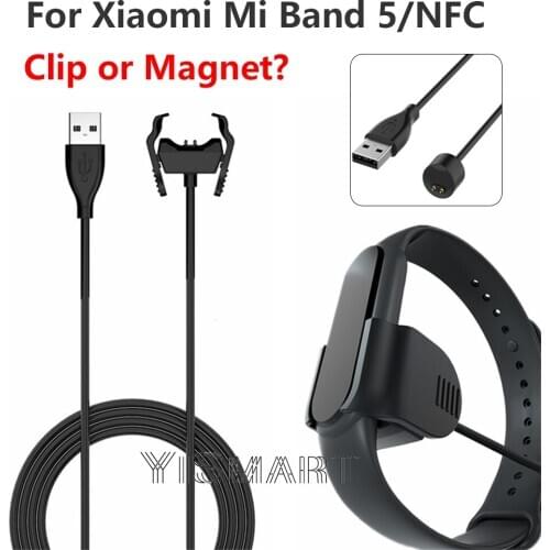 Chargers For Xiaomi Mi Band 5 Charger Cable USB Data Cradle Dock USB Charger Cord Yismart