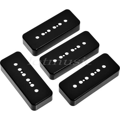 2Sets P-90 Soapbar Pickup Cover 50mm Spacing Black Model For Electric Guitar Replacement