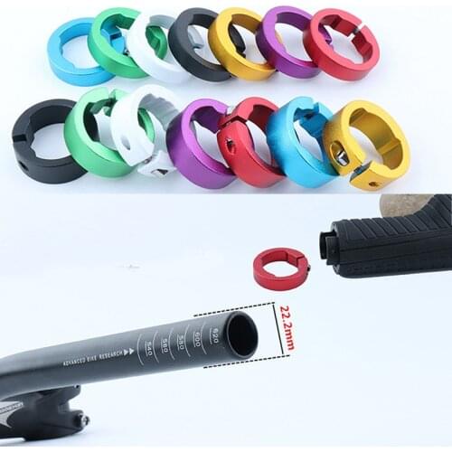 20pcs Bicycle Grips Ring 8/12mm Aluminum Alloy End Lock Rings MTB Mountain Road Bike Handlebar Bicycle Parts cycling Accessories