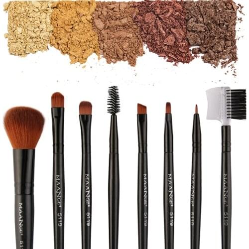 2019 8 pcs Professional Makeup Brushes Holder Blusher Eyeshadow Brushes Set Kit Tools Makeup Accessories