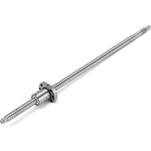 CNC Ball Screw SFU1204 450mm Rolled Ballscrew Ballnut Anti-Backlash Without Side End Supports