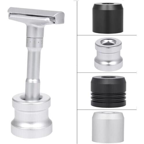 Men Razor Holder Zinc Alloy Shaving Brush Stand Safety Razor It Razor Holder 3.5x3.0cm Razor Rack Salon Barber Tools