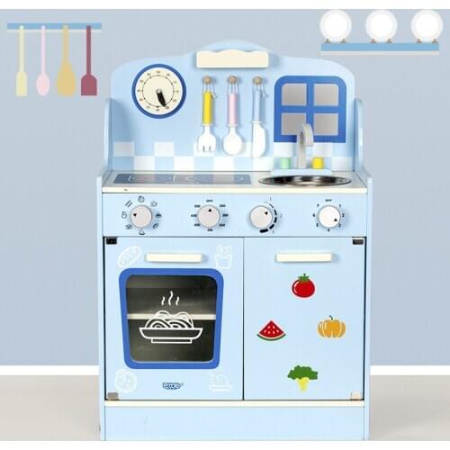 Simulation Kitchenware Pretend Play Set Girl Kitchen Wooden Children Interactive Educational Toys for Kids Birthday Gifts