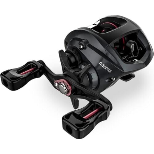 Baitcasting Reel Fishing Water Drop Wiel Magnetische Remsysteem 10 + 1BB Lagers 6.3:1 Metalen Spoel Spinning Vissen Wiel