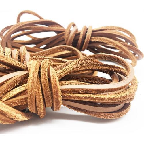Leather Shoelaces Fashion For casual shoes leather shoe Trend personality Peas shoe laces Free cutting length