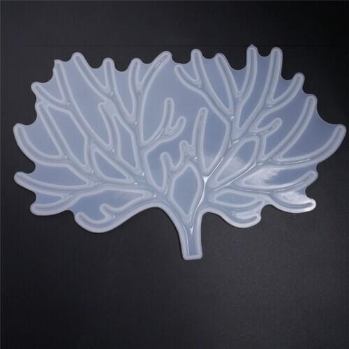 Crystal Epoxy Mold DIY Handmade Mirror Fawn Antler Tree Branch Ornament Display Stand Silicone Mould Mat Jewelry Making Tools