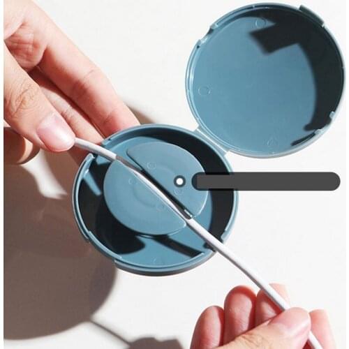 Mini Round Wire Cable Clips Organizer Desktop & Workstation Clips Cord Management Holder USB Charging Data Line Cable Winder