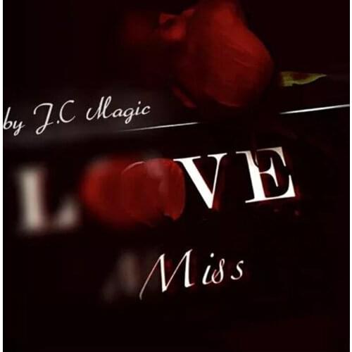 Miss by J.C Magic Tricks Greeting Card to Rose Appearing Romantic Close Up Illusions Mentalism Magic Prop Professional Magician