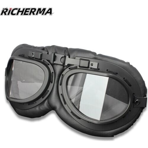 Richerma Motorcycle Glasses Steampunk Eyes Protection Dustproof Windproof Protective Glasses Fashion Decorative Glasses