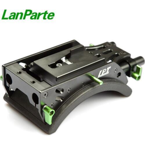 LanParte 15mm Camera Shoulder Support with V lock and Soft Shoulder Pad for camera rig kit