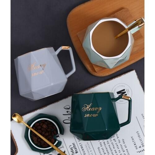 Popular 400ml New Coffee cups Ceramics mugs Beer Tea Mug Whiskey Glass Drinkware cup Ceramic Latte Specialized coffee