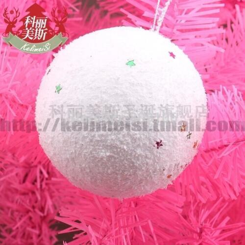 Christmas Ball 8cmChristmas tree decoration Christmas snow ball ornaments/Foam
