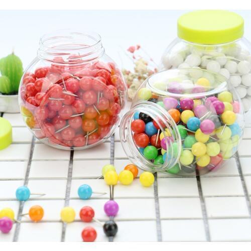 TUTU Candy colors pellet Push Pin Thumb Tack Message Board Pushpin 150PCS New Color Creative High-quality Plastic H0002