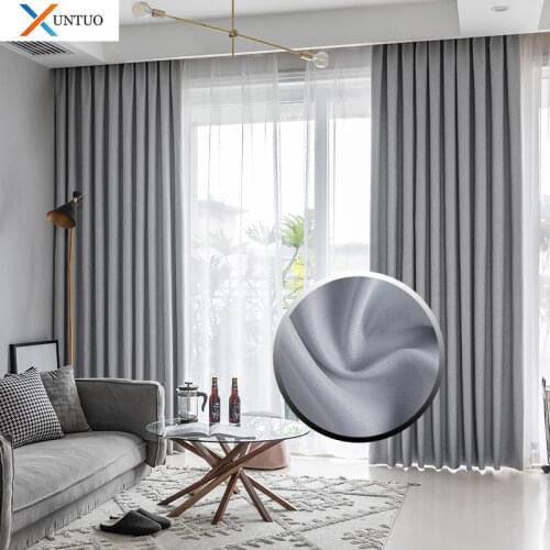 Modern Blackout Curtains For Living Room Bedroom Window Treatment Drapes Solid Blackout Curtains Custom Size Finished Blinds