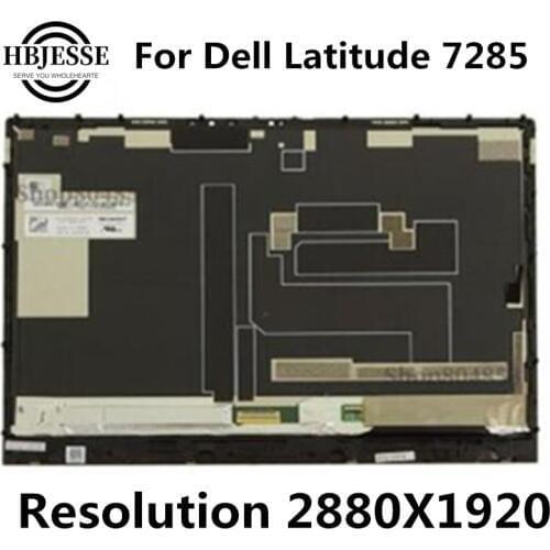 Test well 12.3''For Dell Latitude 7285 Touch Screen LED LCD Screen Display Assembly 2 in 1 29F2K HW8YN LQ123Z1JX31