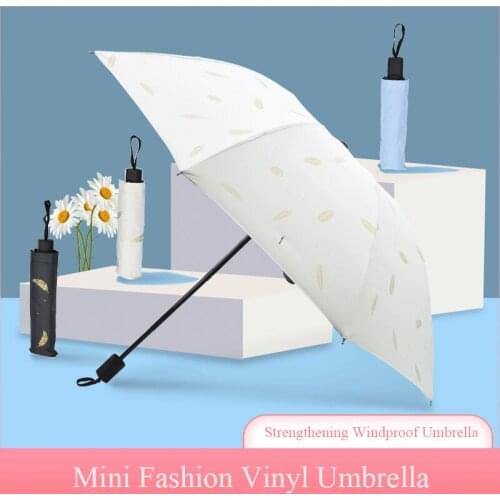 8 K Simple Design Umbrella Anti UV Paraguas Sun Umbrella Rain Windproof Light Folding Portable Umbrellas for Women Men