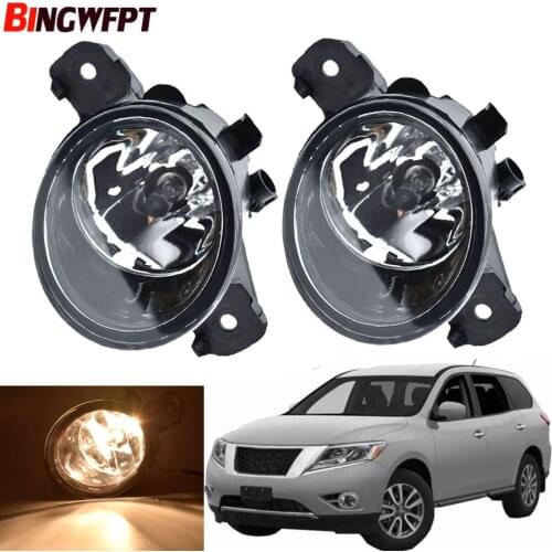 1pair Fog Light Assembly Car Front Bumper LED Fog Lamp 12V For Nissan Pathfinder 2013 2014 2015 2016