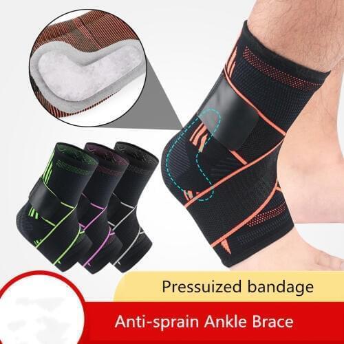 1 piece Bandage compression ankle support Fitness Ankle Support Protector Ankle Guard Foot Strap Sleeves Protection 3D Weave