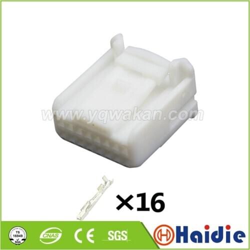 2set 16pin auto female of 1318382-2 1473410-1 electric wire harness cable unsealed connector 1318386-1