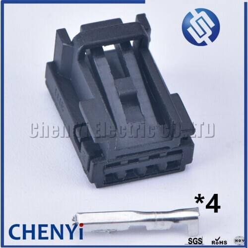 2 sets 4 Pin (female)Door Lifter switch plug 8K0 973 754 auto wiring harness connector 8K0973754 for VW Audi Peugeot Dash Board